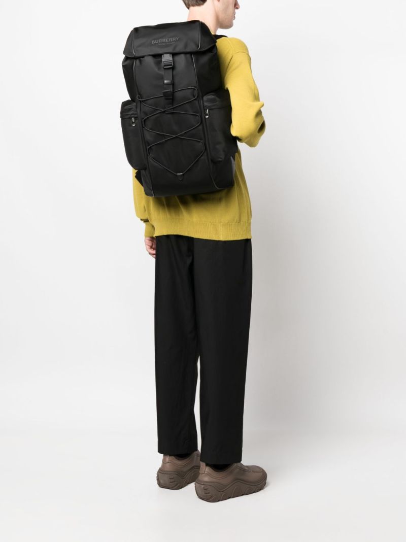 Black Murray Logo Embossed Backpack