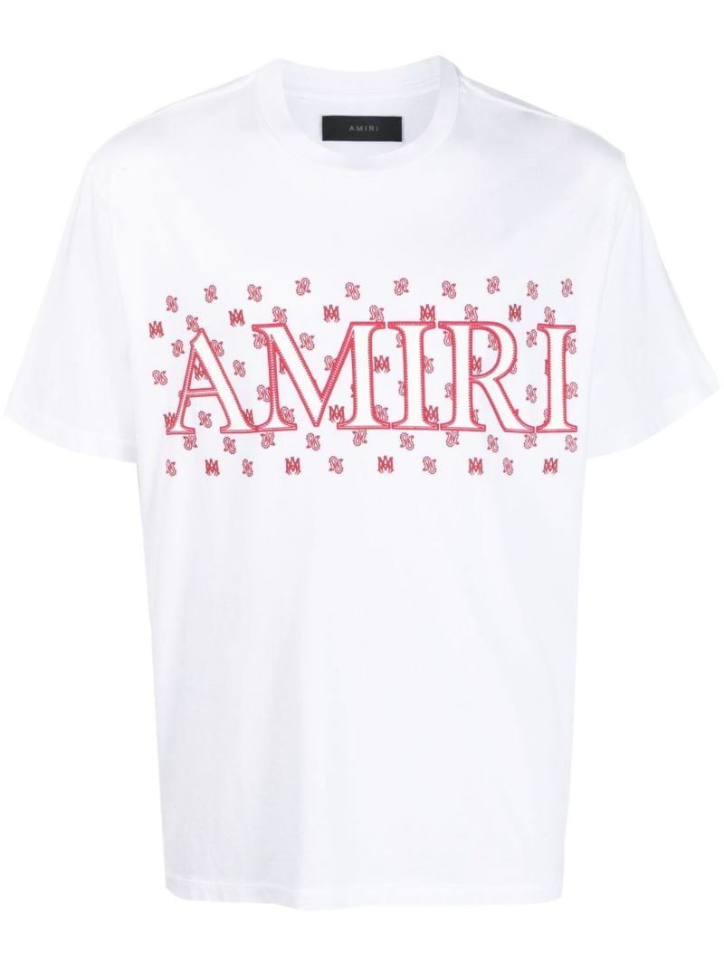 White M.a. Paisley Print T-shirt