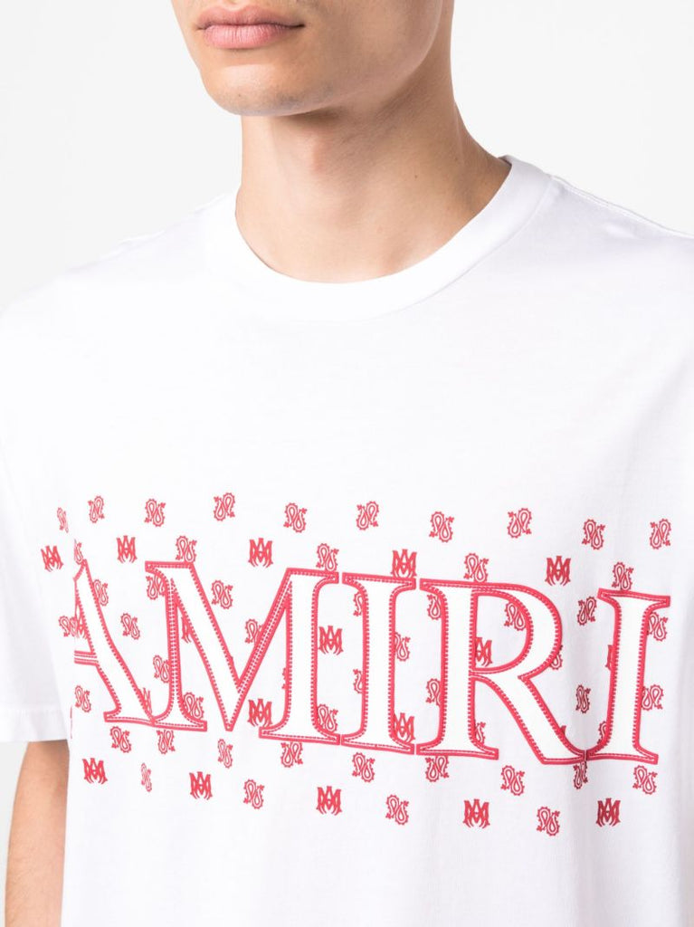 White M.a. Paisley Print T-shirt