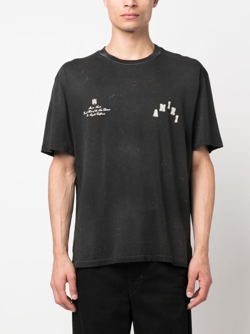 Black Vintage Collegiate T-shirt