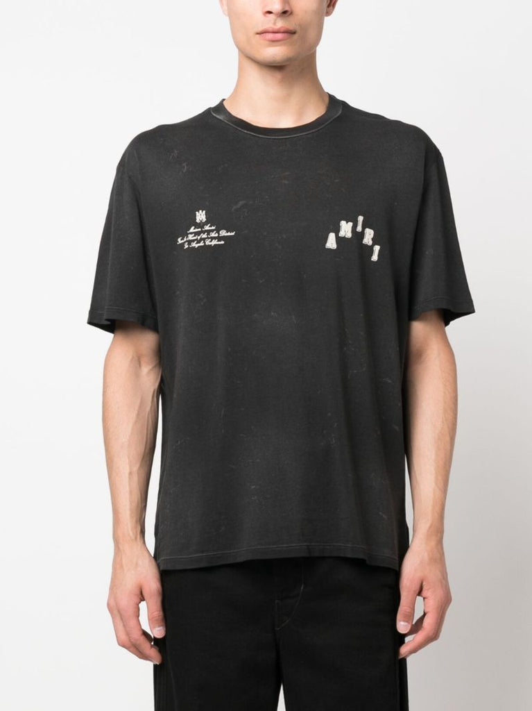 Black Vintage Collegiate T-shirt