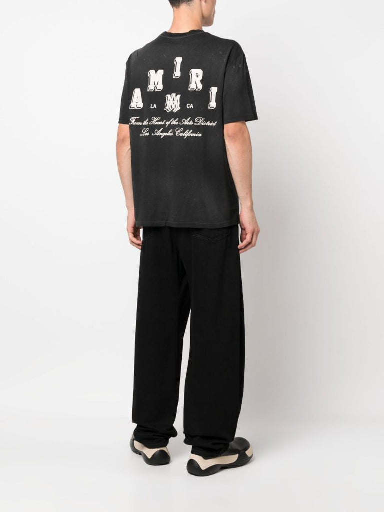 Black Vintage Collegiate T-shirt