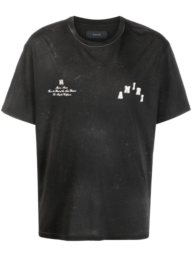 Black Vintage Collegiate T-shirt