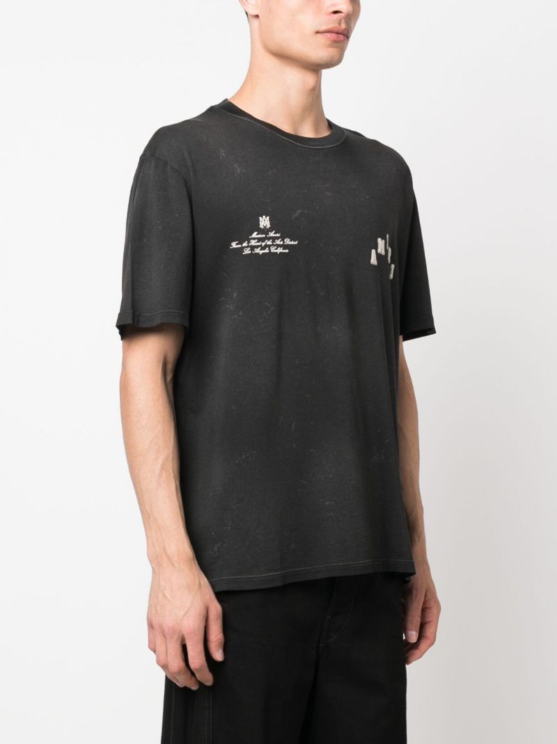 Black Vintage Collegiate T-shirt