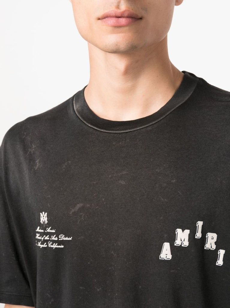 Black Vintage Collegiate T-shirt