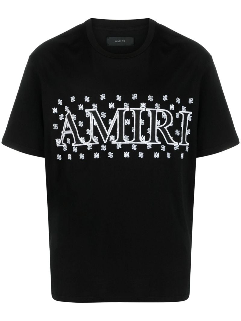 Black M.a. Paisley Print T-shirt