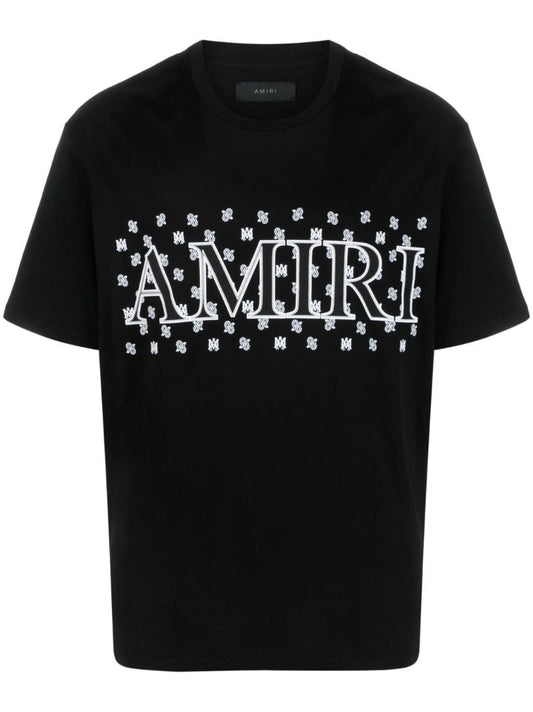 Black M.a. Paisley Print T-shirt