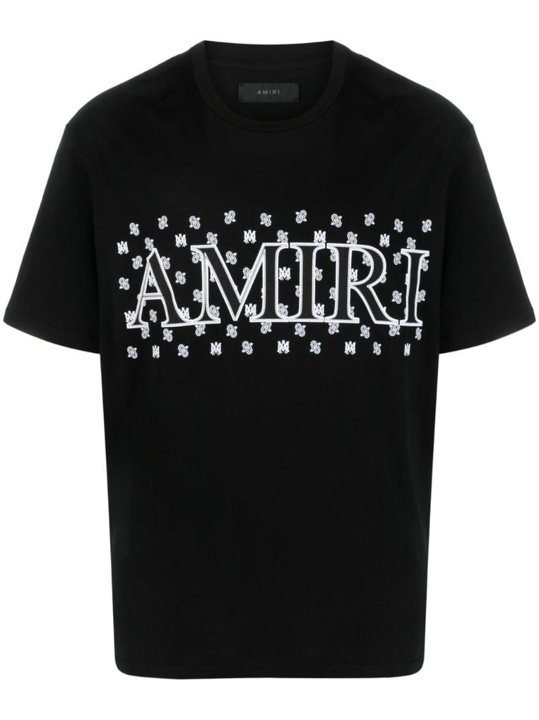Black M.a. Paisley Print T-shirt