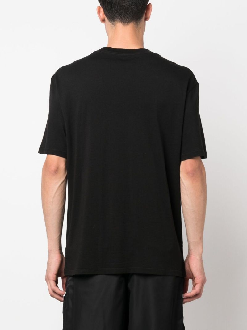 Black M.a. Paisley Print T-shirt