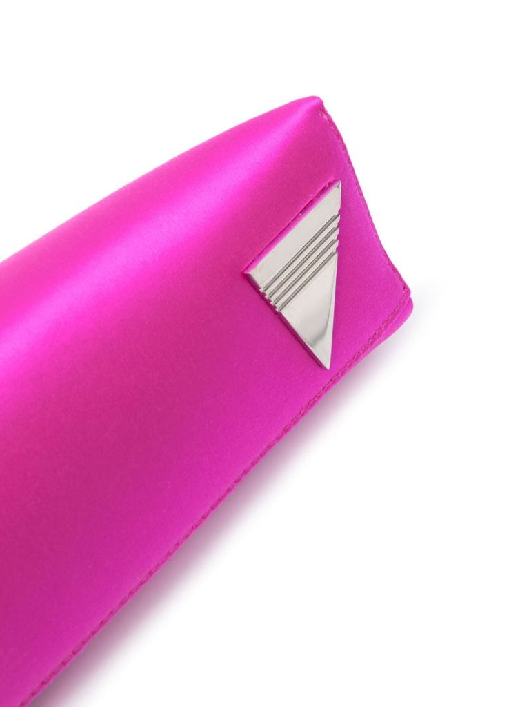 Pink Long Night Satin Clutch Bag