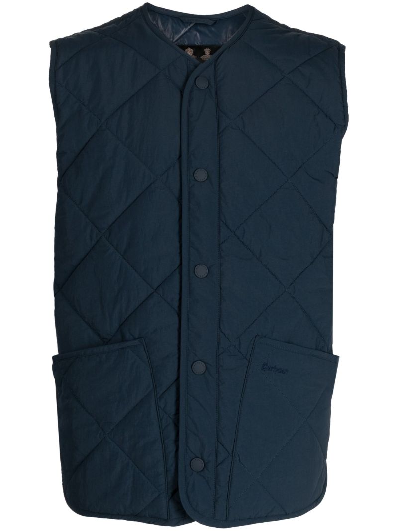 Blue Quilted Vest