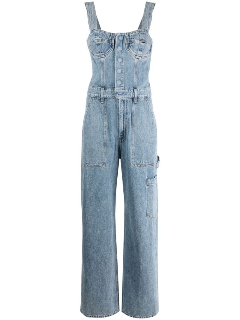 Blue Pandora Straight Denim Jumpsuit