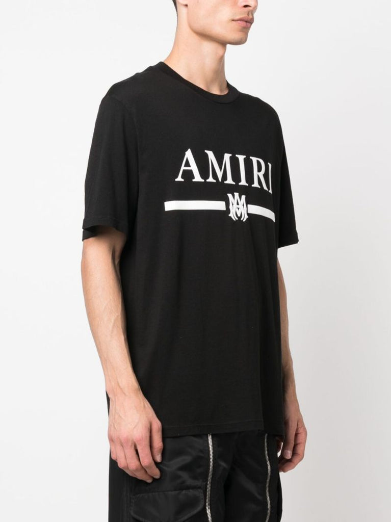 Black M.a. Bar Logo Print T-shirt