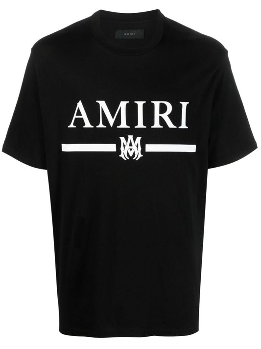 Black M.a. Bar Logo Print T-shirt