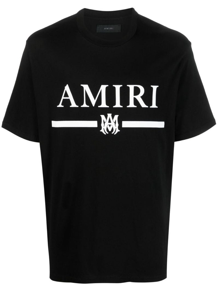 Black M.a. Bar Logo Print T-shirt