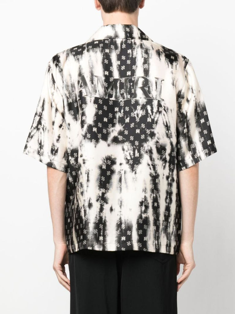 Black M.a. Paisley Bowling Silk Shirt
