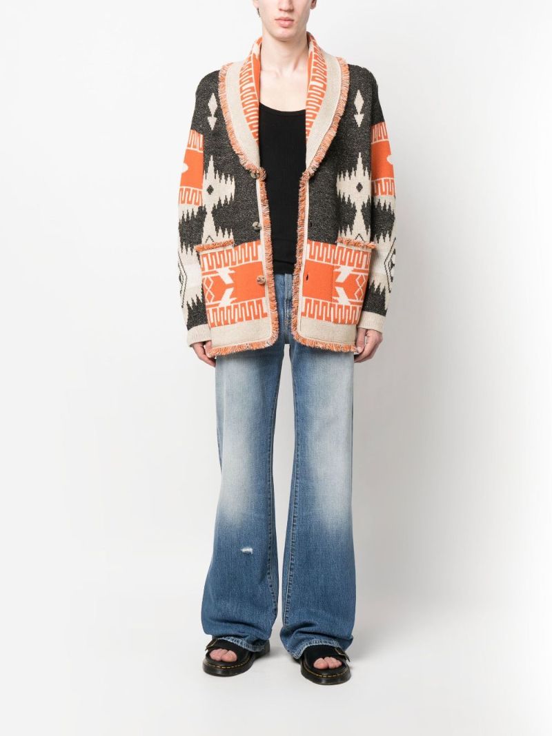 Multicoloured Icon Jacquard Cardigan