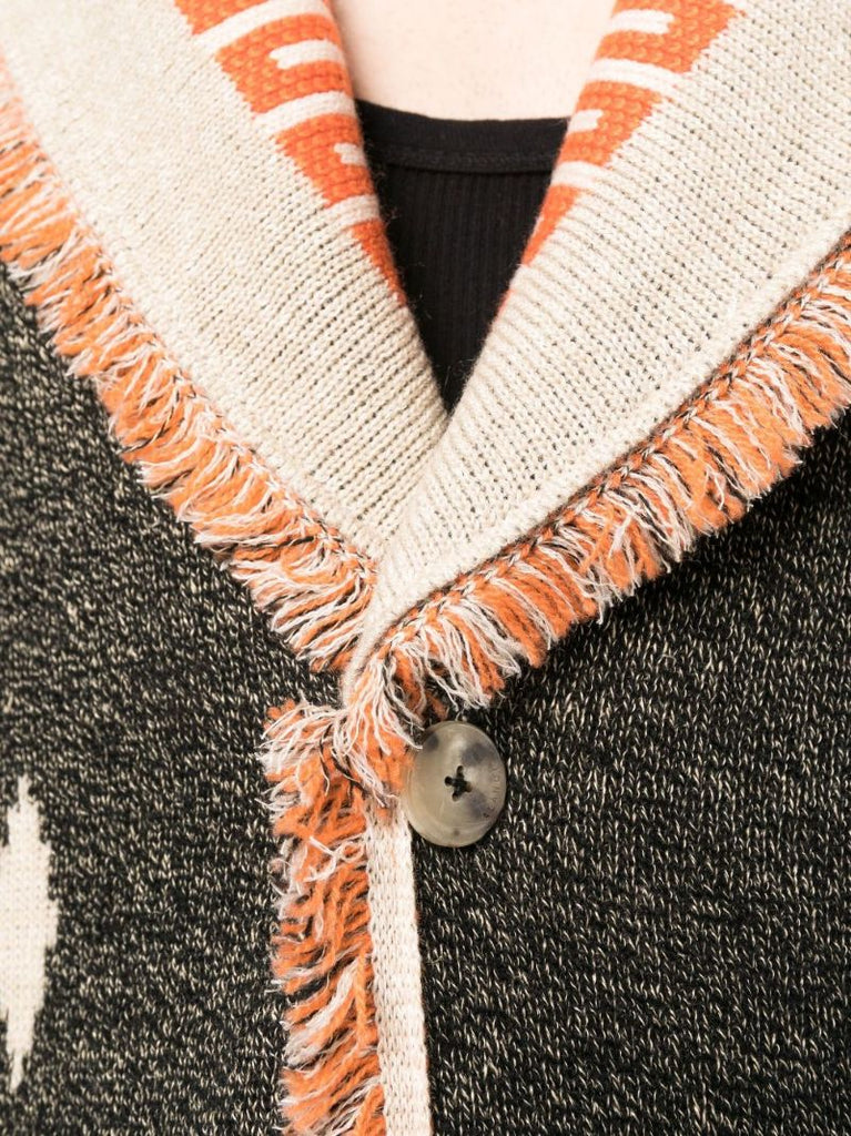 Multicoloured Icon Jacquard Cardigan