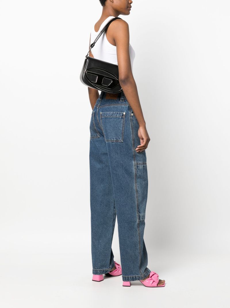 Black 1dr Iconic Leather Shoulder Bag
