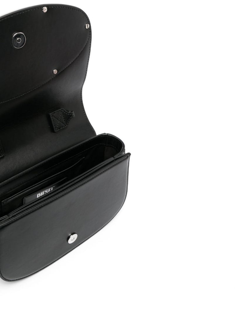 Black 1dr Iconic Leather Shoulder Bag