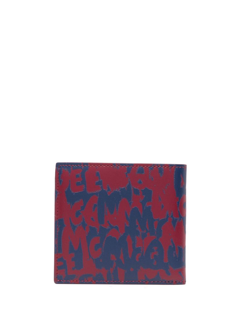 Blue Logo Print Cardholder