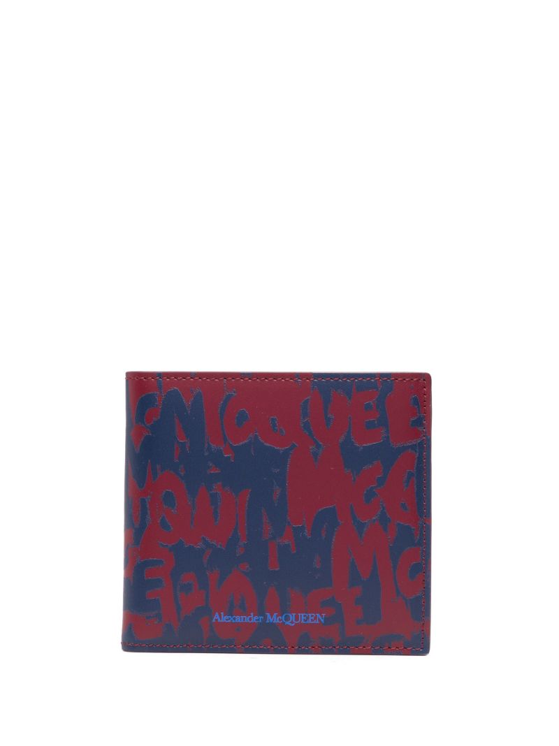 Blue Logo Print Cardholder