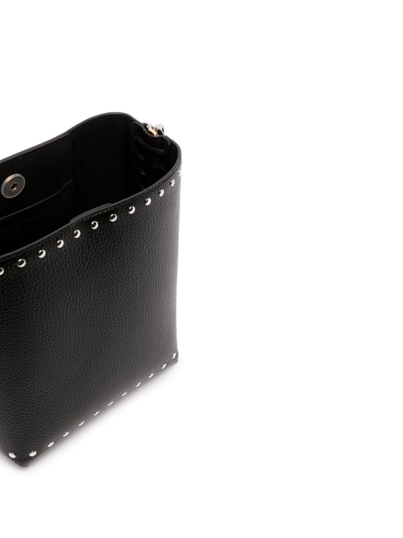 Black Frayme Studded Bucket Bag