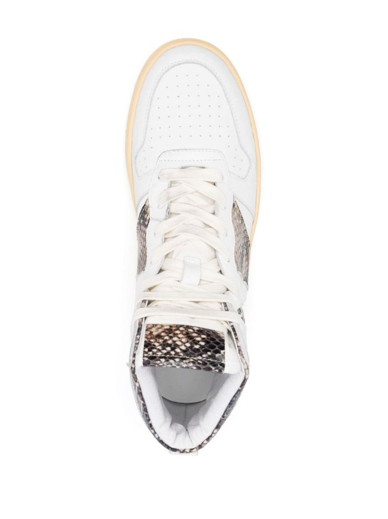 White Rhecess Leather Sneakers