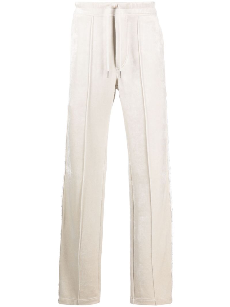 Neutral Velour Track Pants