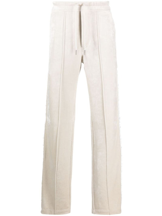 Neutral Velour Track Pants
