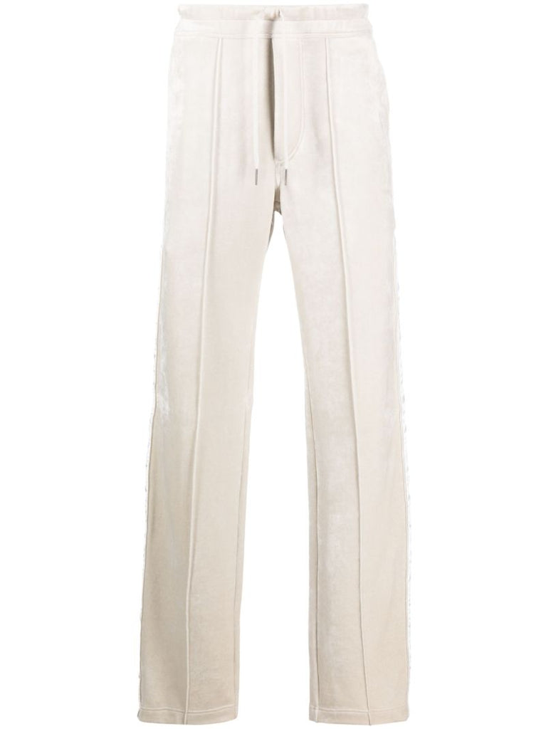 Neutral Velour Track Pants
