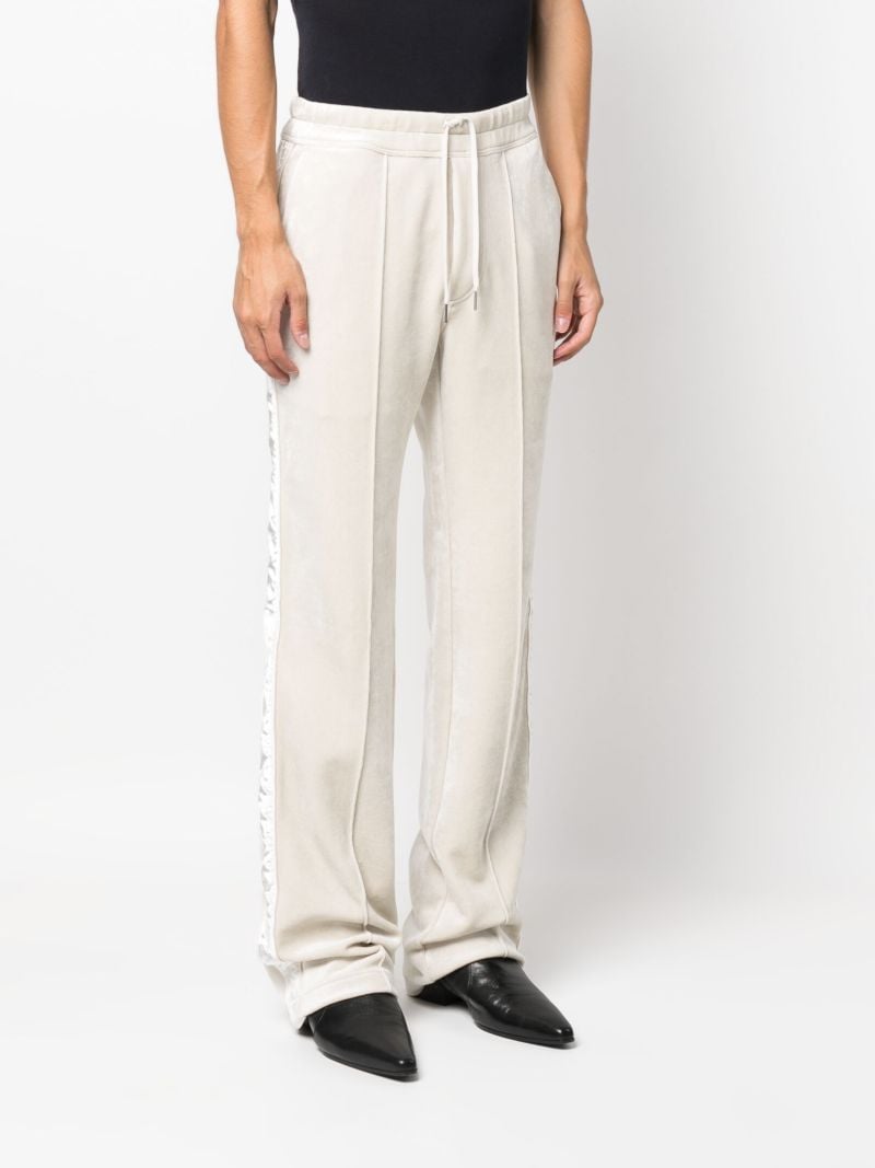 Neutral Velour Track Pants