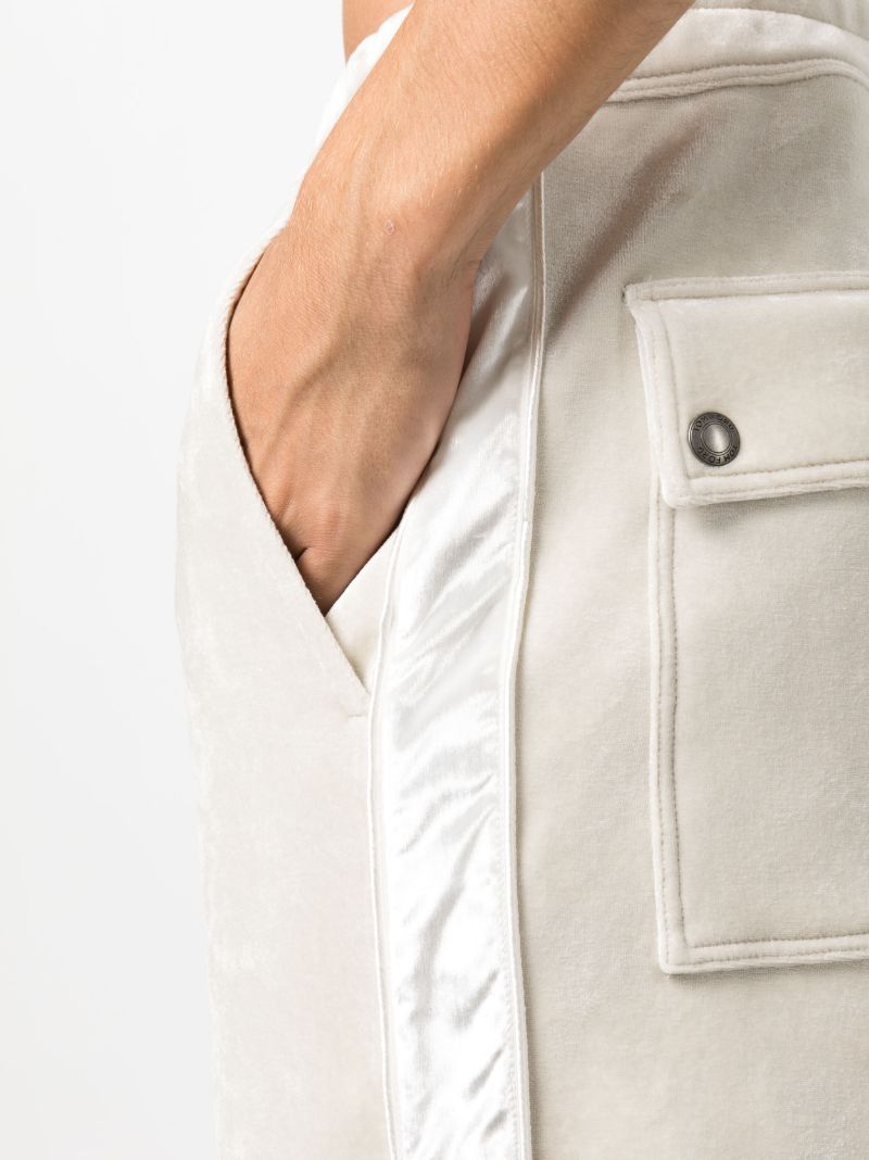Neutral Velour Track Pants