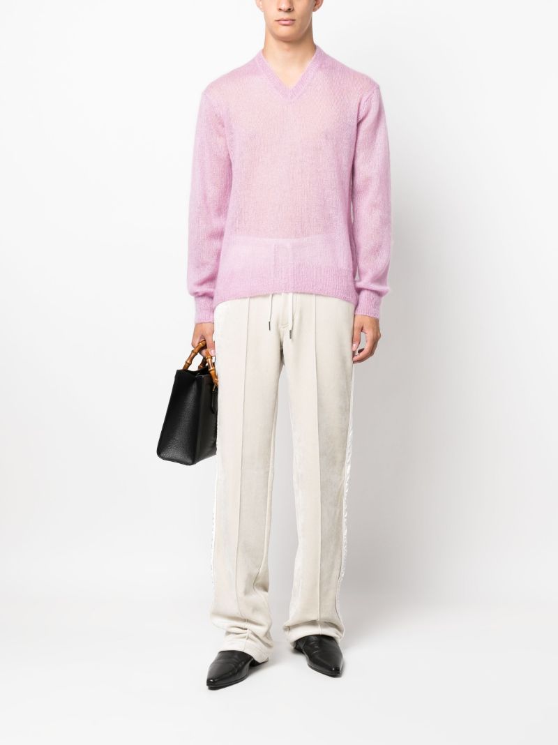 Neutral Velour Track Pants