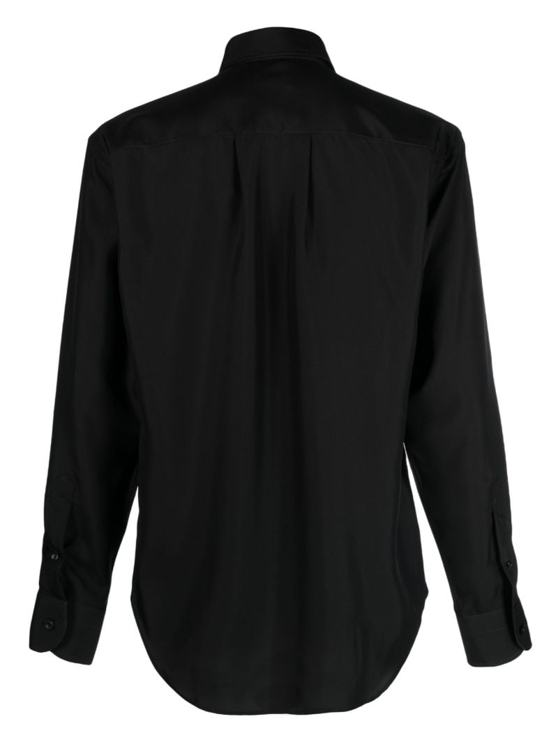Black Silk Habotai Shirt
