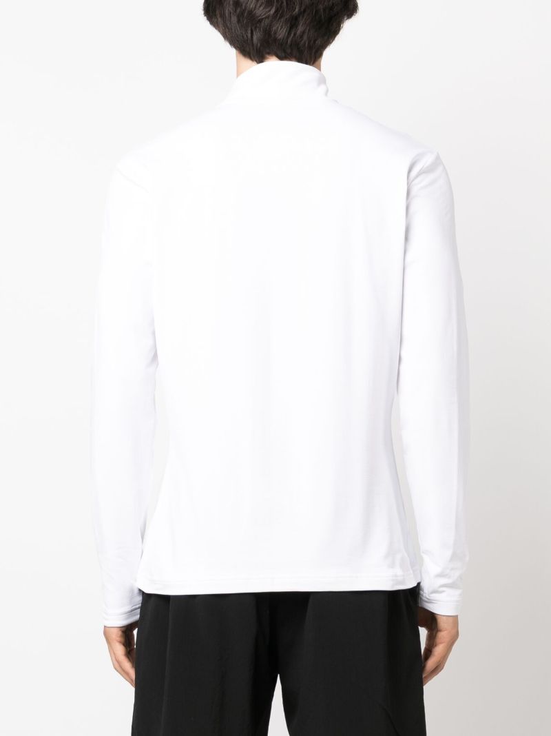 White Logo Print Sweatshirt