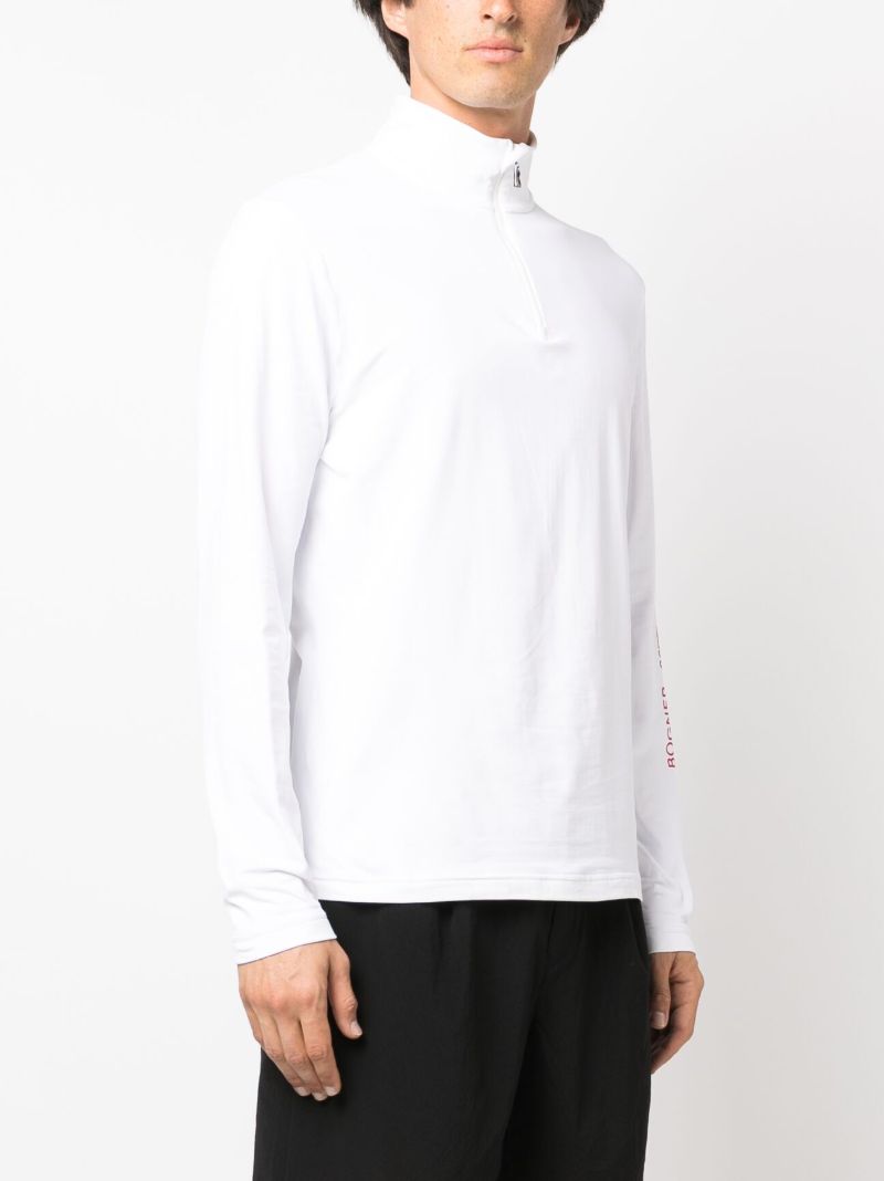 White Logo Print Sweatshirt