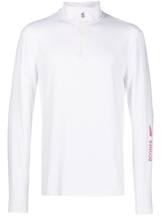 White Logo Print Sweatshirt