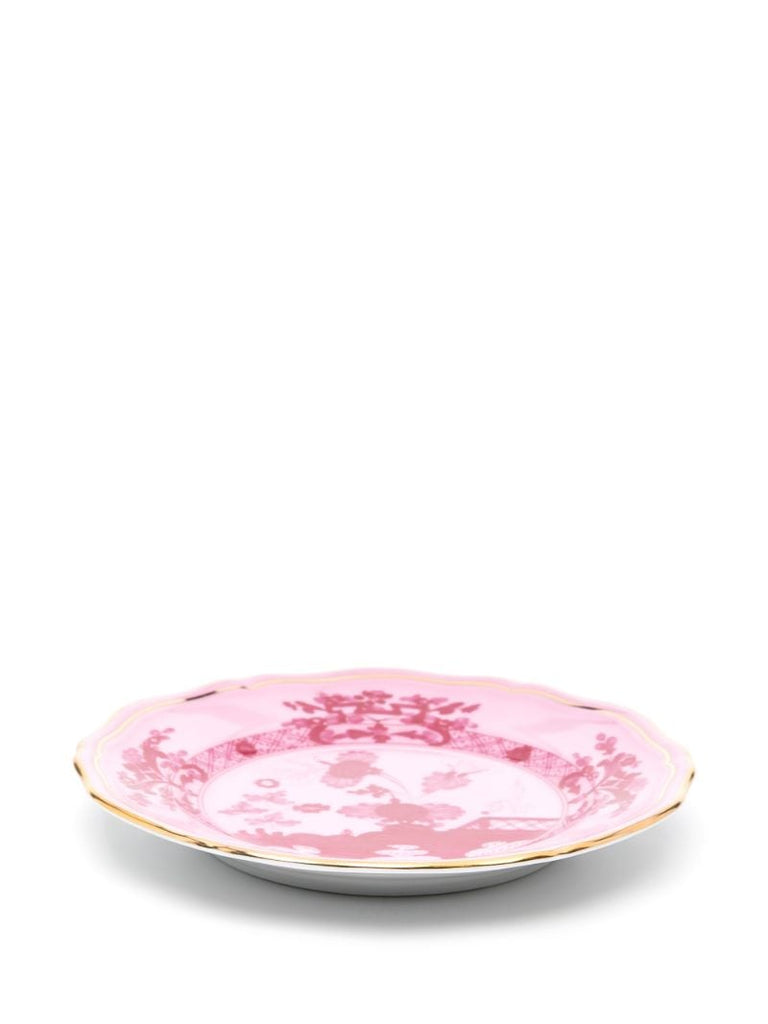 Pink Oriente Italiano Bread Plate Set