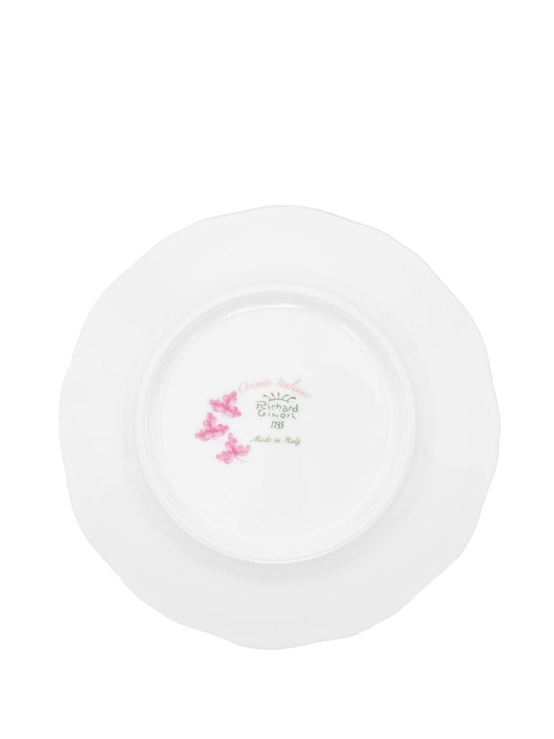 Pink Oriente Italiano Bread Plate Set