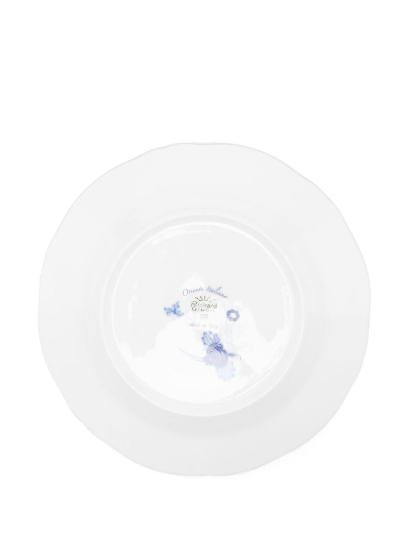 Green  Oriente Italiano Dessert Plates Set