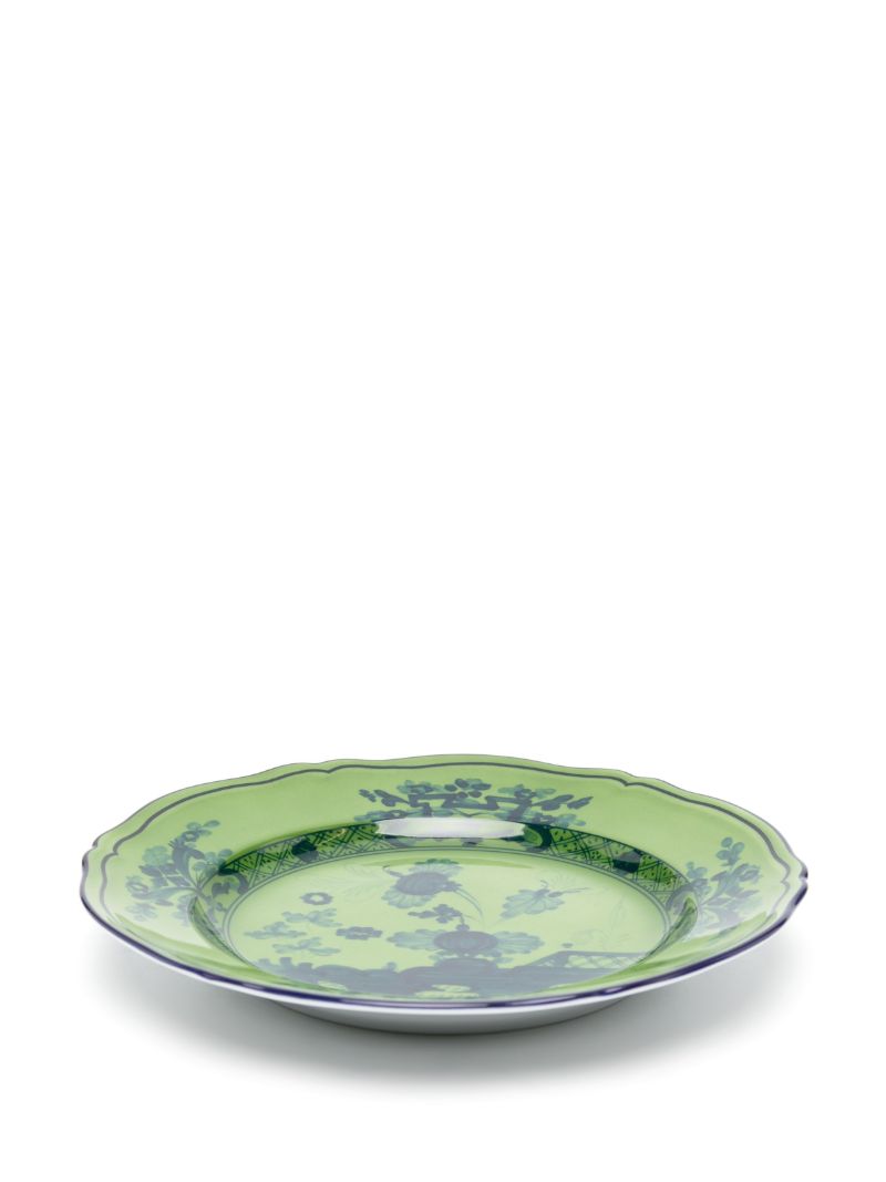 Green  Oriente Italiano Dessert Plates Set