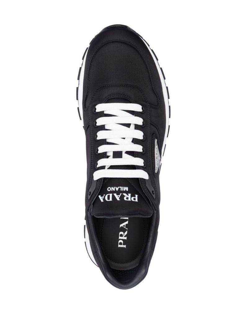 Black Re-nylon Low-top Sneakers