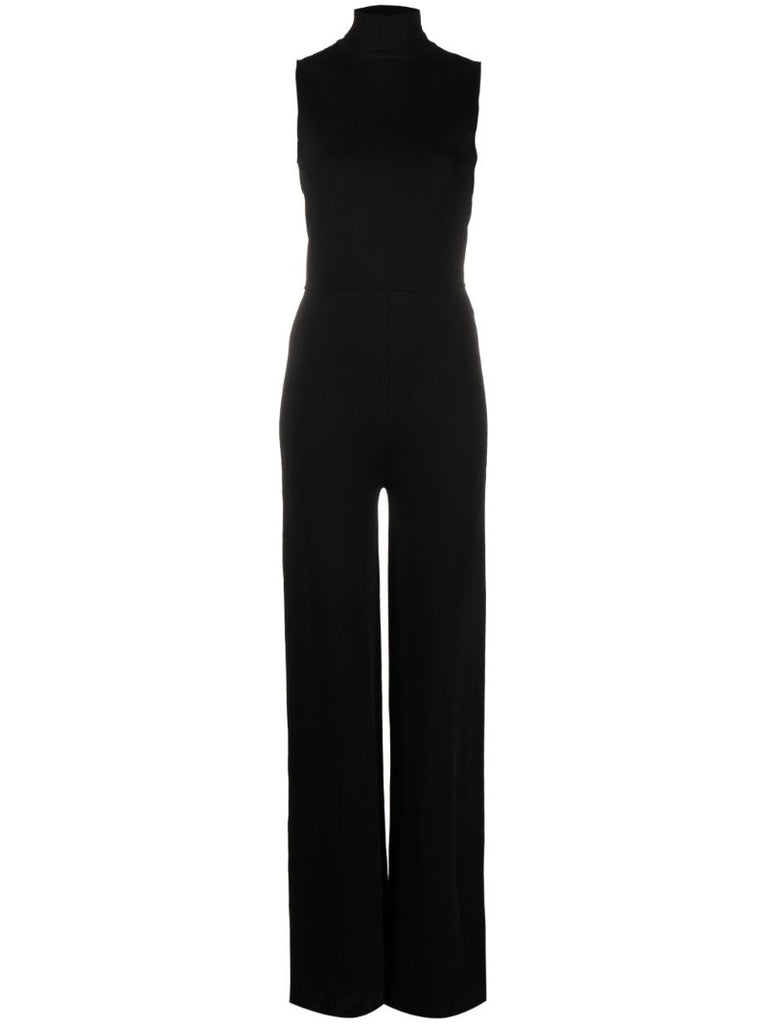 Black Gijon Roll Neck Jumpsuit