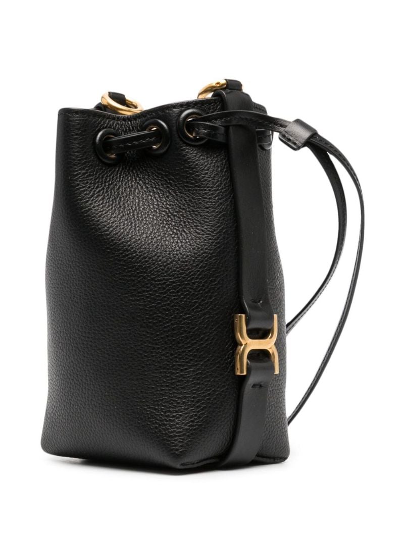 Black Marcie Micro Bucket Bag