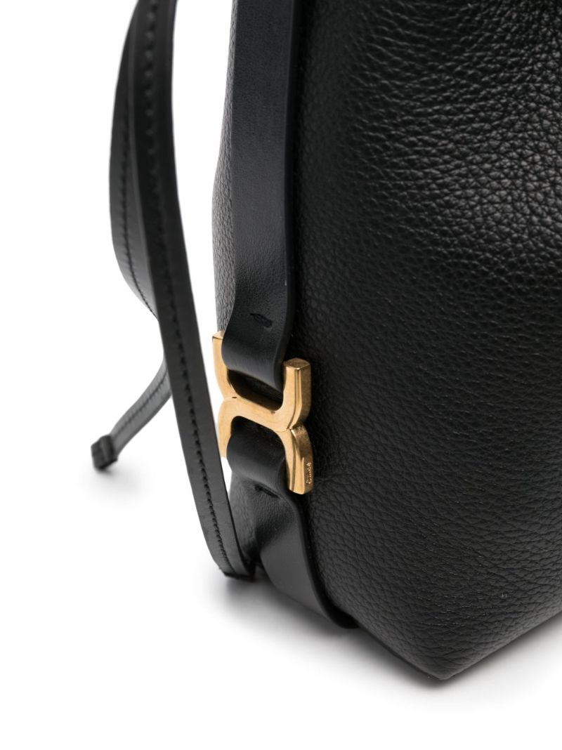 Black Marcie Micro Bucket Bag