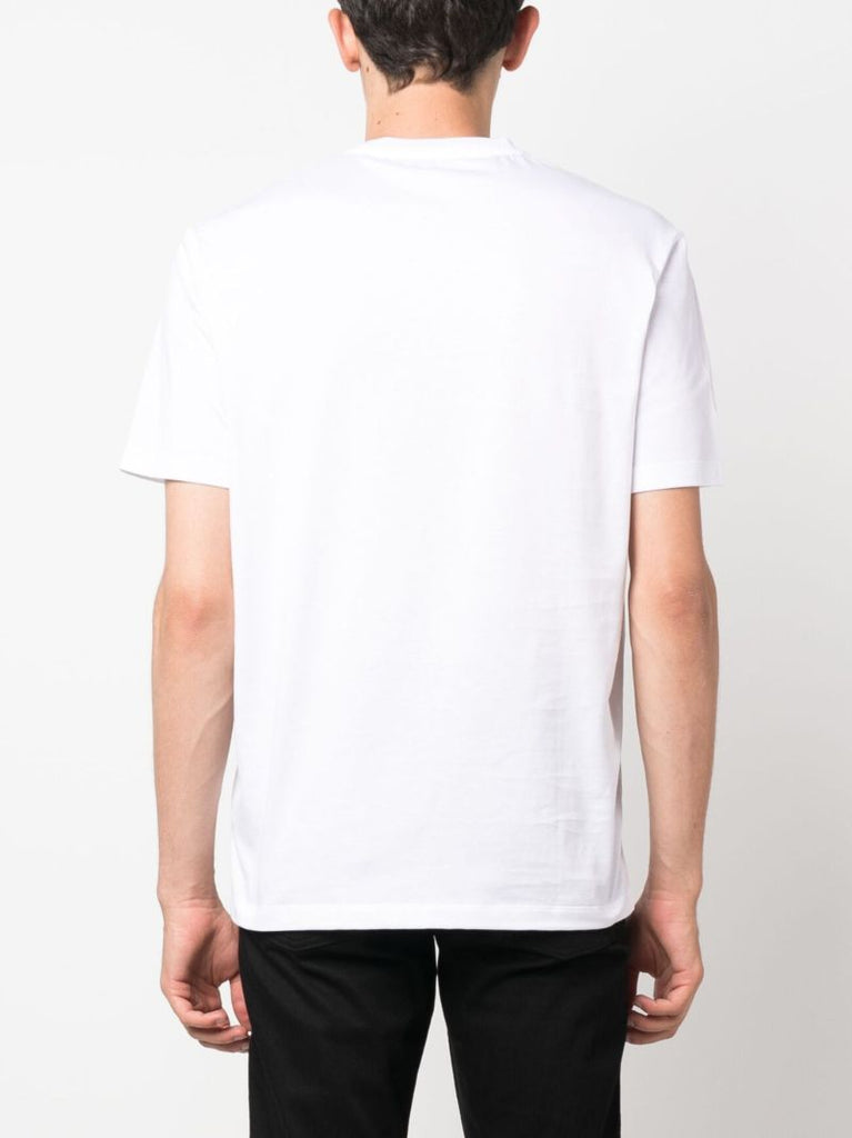White Column Print T-shirt