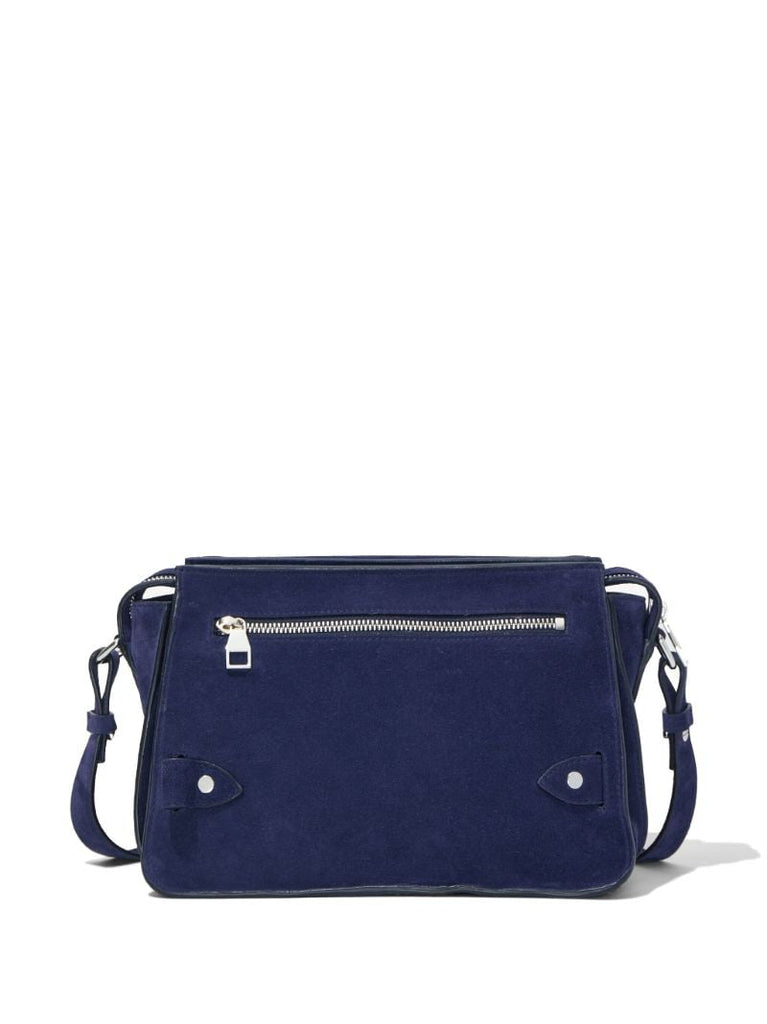 Blue Beacon Suede Cross Body Bag