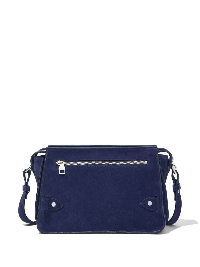 Blue Beacon Suede Cross Body Bag