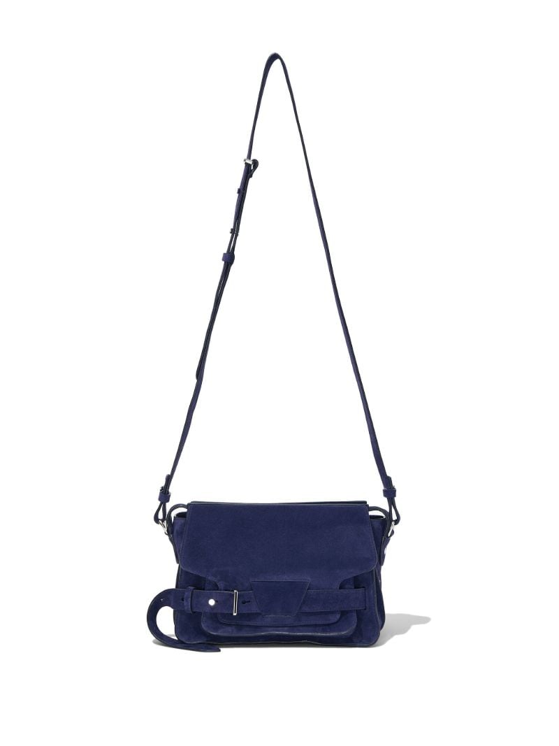 Blue Beacon Suede Cross Body Bag